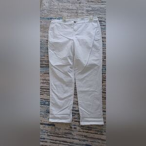 Style & Co. Classic White Straight-Leg Pants